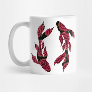 Floral Koi Fish Mug